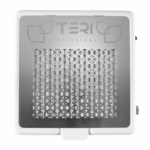 Tabletop dust collector for manicure TERI 800 M white (silver mesh) - Фото №3