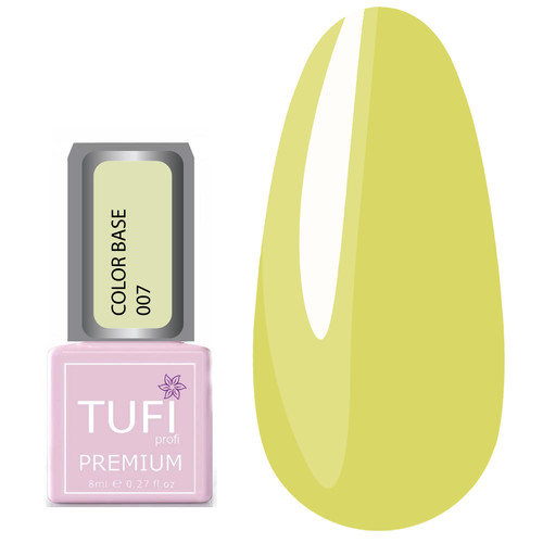 Цветная база TUFI profi PREMIUM Color Base 007 желтый 8 мл (0103705) - Фото №1