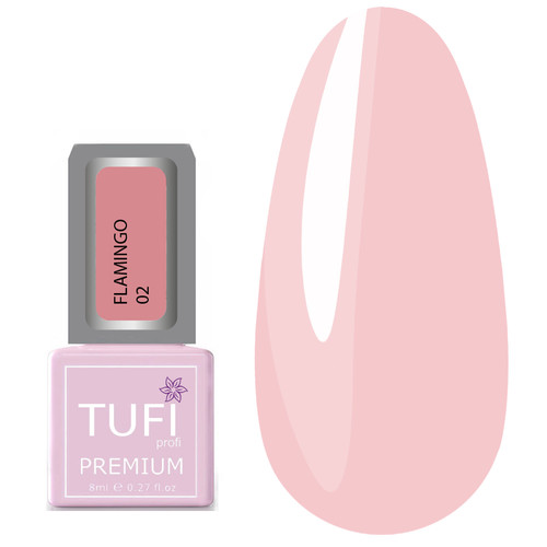 Гель-лак TUFI profi PREMIUM Flamingo 02 стыдливый румянец 8мл (0121293) - Фото №1