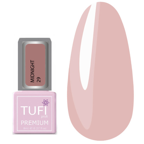 Гель-лак TUFI profi PREMIUM Midnight 29 розовый кварц 8мл (0121267) - Фото №1