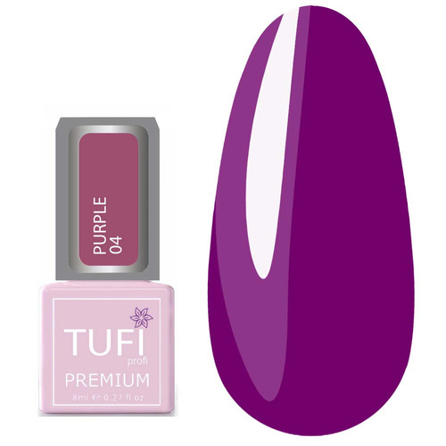 Гель-лак TUFI profi PREMIUM Purple 04 кардинал 8мл (0102496) - Фото №1