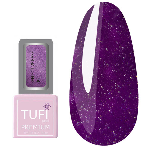 Светоотражающая база TUFI profi PREMIUM Reflective Base 09 черничный крем 8 мл (0125396) - Фото №1