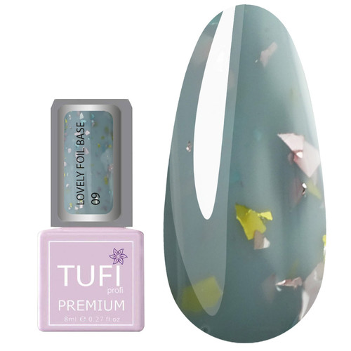 База TUFI profi LOVELY FOIL BASE 09 Салатовый Леденец 8 мл (0196365) - Фото №1