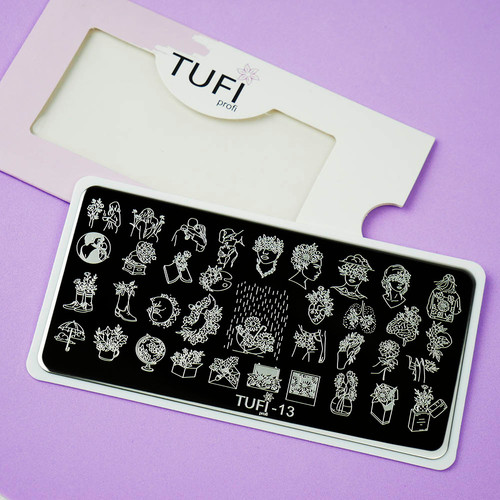 Пластина для стемпинга TUFI profi PREMIUM №13 (099894) - Фото №2