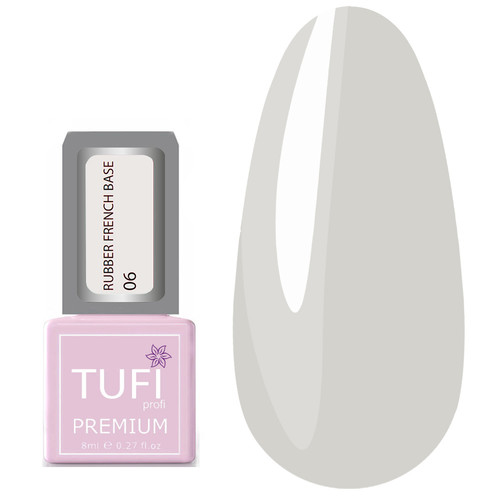 База TUFI profi PREMIUM Rubber French Base 006 молочная девочка 8 мл (0123391) - Фото №1