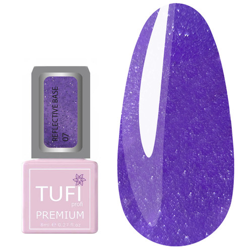 Светоотражающая база TUFI profi PREMIUM Reflective Base 07 ночная фиалка 8 мл (0125394) - Фото №1