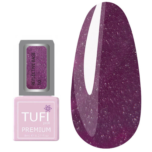 Светоотражающая база TUFI profi PREMIUM Reflective Base 10 виноградный сок 8 мл (0125397) - Фото №1