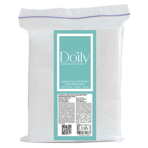 Воротнички Doily 7х40 см спанлейс 100 шт/пач