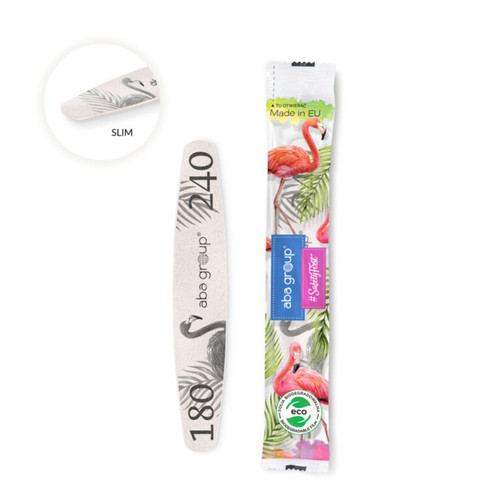 Aba Group SAFE PACKAGE Nail file ELIPSA 180/240 SLIM - FLAMING - Фото №2