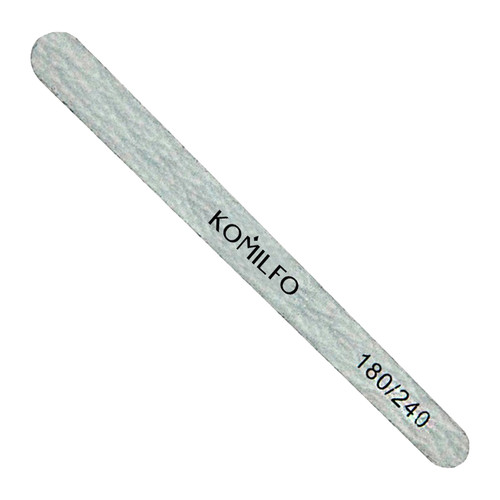 Nail file KOMILFO wooden drop 180/240 11.5 cm (556103)