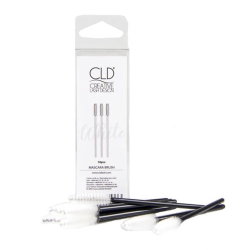 Eyelash brush CLD Macsara Brush White 10pcs - Фото №2