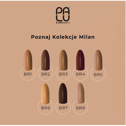 Гель-лак PALU Milan BR6 светло-коричневый 11 мл - Фото №2