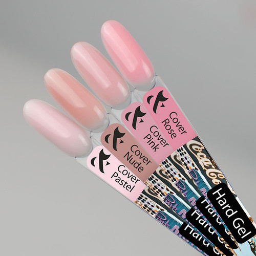 Гель для моделирования F.O.X Hard gel Cover Pastel 15 мл - Фото №2