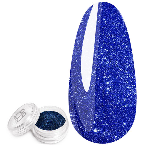 Powder glitter for nails PALU ETERNAL GLOW 12 blue 1 g - Фото №1