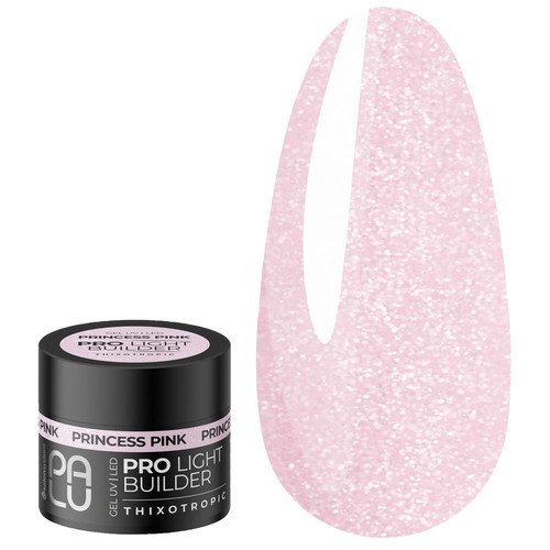 Building gel PALU BUILDER PRINCESS PINK with shimmer 12 ml - Фото №1
