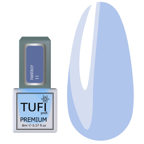 Декоративный лак для ногтей TUFI profi PREMIUM Fantasy 11 небесный 8 мл - Фото №1
