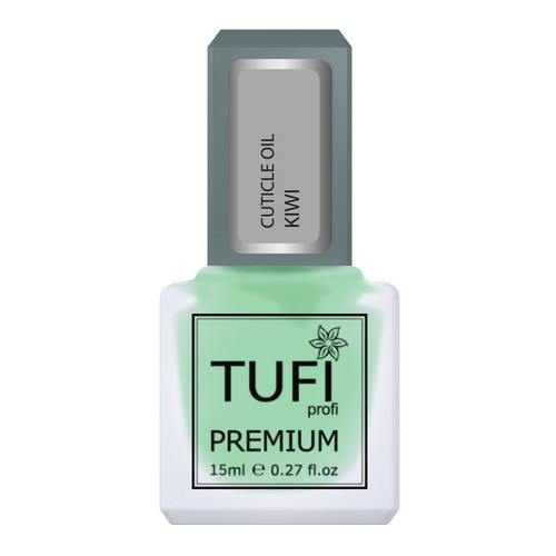 Масло для кутикулы TUFI profi PREMIUM с кисточкой киви 15 мл - Фото №1