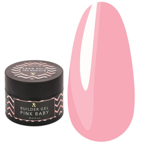 Builder gel F.O.X Pink baby pale pink 30 ml - Фото №1