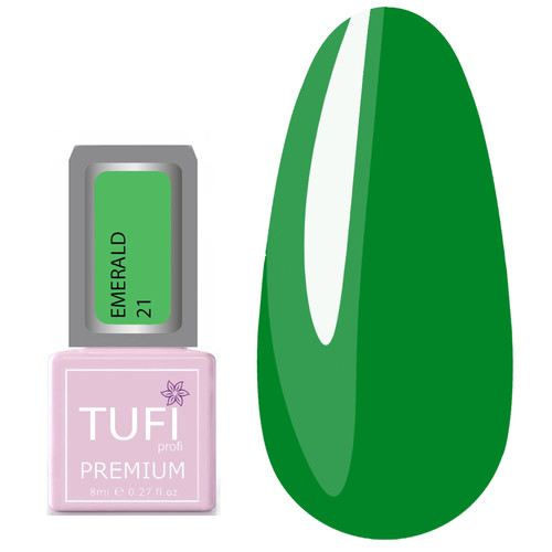 Gel polish TUFI profi PREMIUM Emerald 21 Cyberpunk 8ml (0121275) - Фото №1