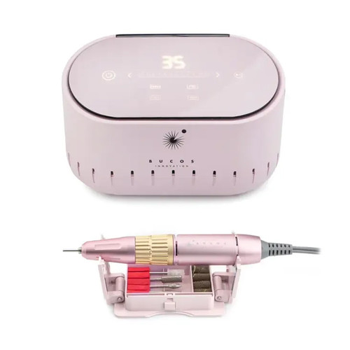 Фрезер для маникюра BUCOS Nail Drill X3 PRO LIGHT PINK 65W/35000 об - Фото №4