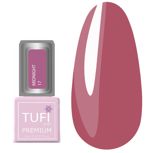 Гель-лак TUFI profi PREMIUM Midnight 17 ностальгическая роза 8мл (0102635) - Фото №1