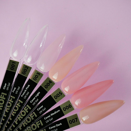 UV nail extension gel TUFI profi PREMIUM Gel 07 Cover Dark 30 g (0105943) - Фото №4