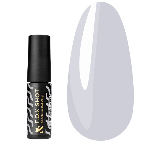 Gel polish FOX SHOT Spectrum Gel Vinyl №156 light gray 5 g - Фото №1