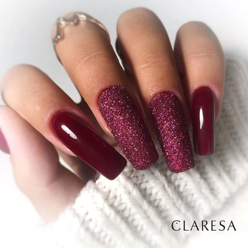Claresa PURPLE 631 фиолетовый гибридный лак с блеском 5 г - Фото №3