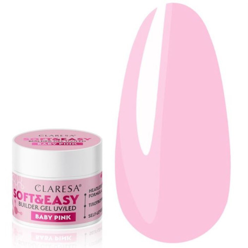 Builder gel Claresa SOFT&EASY BUILDER GEL BABY PINK 45g