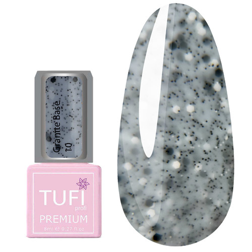 База TUFI profi PREMIUM Granite Base 10 пастельный голубой 8 мл (0283718) - Фото №1