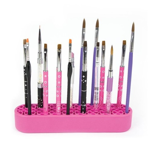 Professional organizer-stand Aba Group for brushes pink - Фото №5