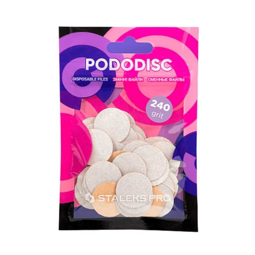 Сменные файлы для педикюрного диска PODODISC STALEKS PRO XS 240 grit (50 szt)