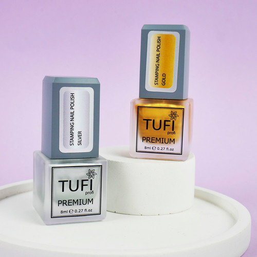 Лак для стемпінгу TUFI profi PREMIUM Stamping золотий 8 мл (0295880) - Фото №3