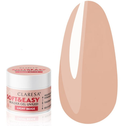 Гель для наращивания  SOFT&EASY BUILDER GEL LIGHT BEIGE 12 г