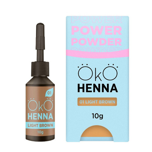 Хна для бровей Henna OKO, 01 Light Brown, 10 g