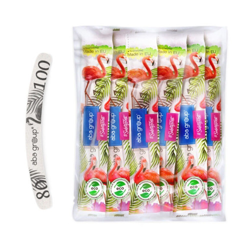 Aba Group SAFE PACKAGE Пилочка для ногтей BANAN 80/100 STANDARD - FLAMING, 25 sztuk - Фото №3