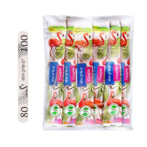 Aba Group SAFE PACKAGE Пилочка для ногтей PROSTY 80/100 STANDARD - FLAMING, 25 шт - Фото №4
