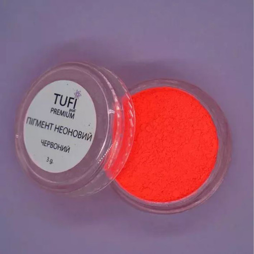 Пигмент TUFI profi PREMIUM неоновый красный 3 г - Фото №2