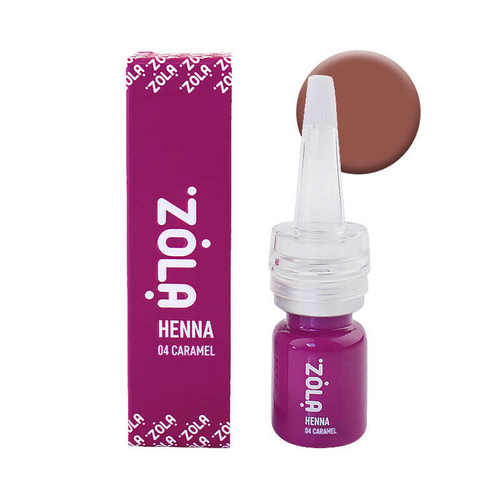 Хна для бровей ZOLA Henna №04 Caramel светлый оттенок 5г - Фото №2