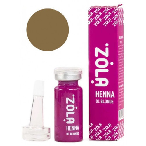 Хна для бровей ZOLA Henna №01 Blonde профессиональный корректор 10г - Фото №2
