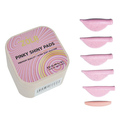 Набор валиков ZOLA Pinky Shiny Pads для ламинирования розовый 6 пар - Фото №1