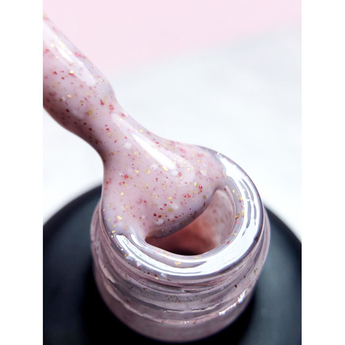 База Dark Pro Base Potal 36 розовый с поталью, 15 ml - Фото №2