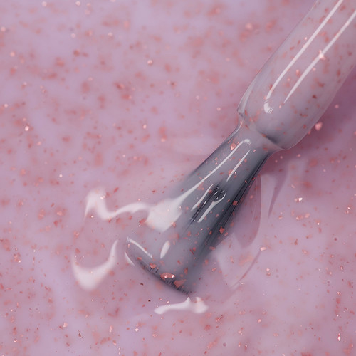 База Dark Pro Base Pink Potal 2 розовый с поталью, 15 ml - Фото №2