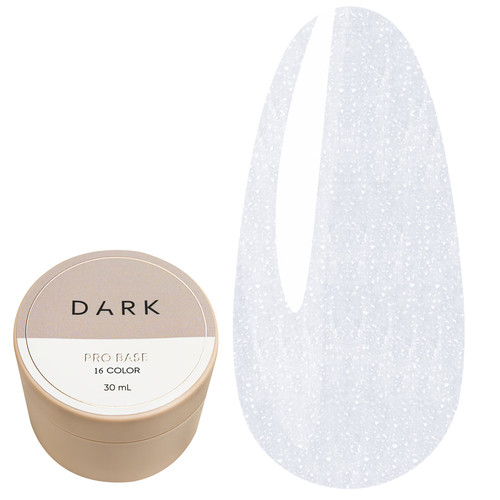 База DARK PRO base 16 белый с шиммером,30 ml