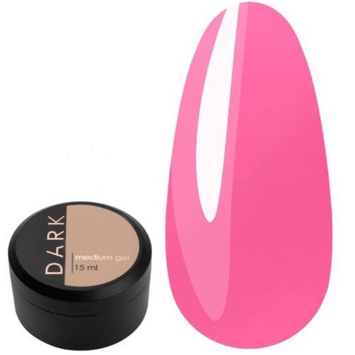 Gel for extensions DARK Medium Gel №23 pink 15 ml - Фото №1