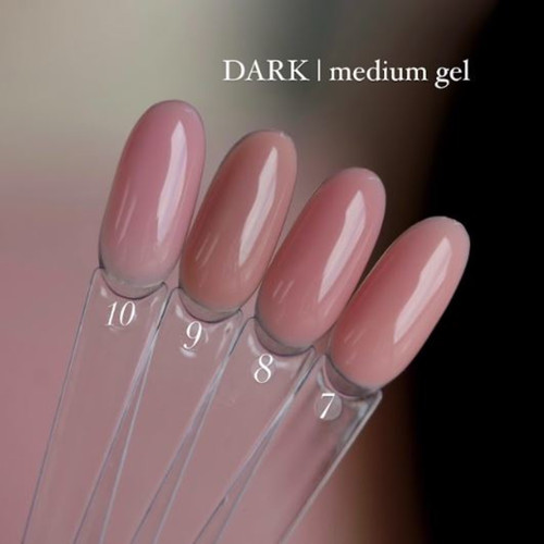 Gel for extensions DARK Medium Gel №10 pink 15 ml - Фото №2