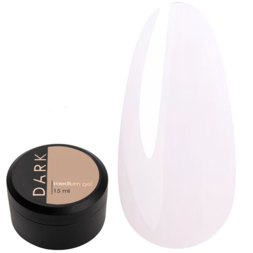 Gel for extensions DARK Medium Gel №39 milk, 15 ml - Фото №1