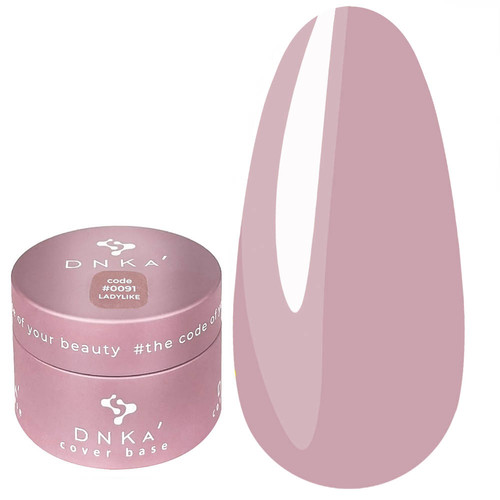 База для ногтей DNKa Cover Base №0091 Ladylike бежевый 30 мл (DNKA0091-30) - Фото №1