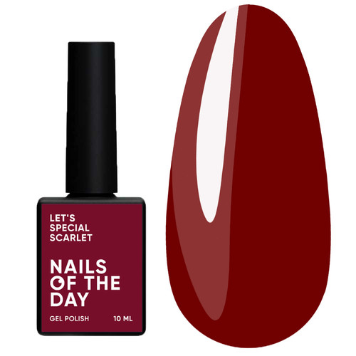 Гель-лак NAILSOFTHEDAY Let's special scarlet, 10 ml - Фото №1