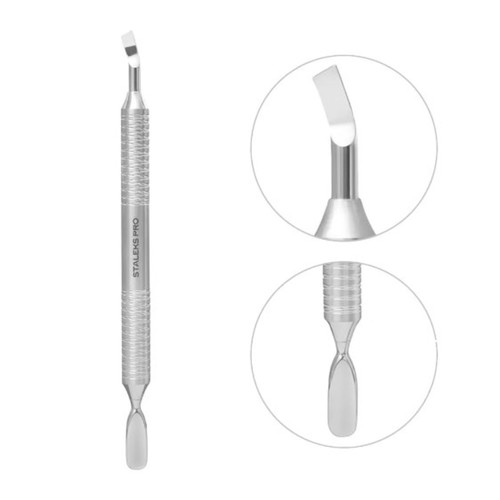 Manicure spatula EXPERT 100 TYPE 4.2 rounded pusher + bent blade